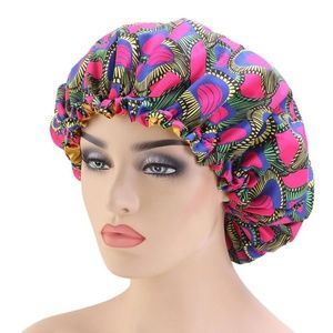 BRAND NEW Satin Lined Ankara Bonnet -  Pink